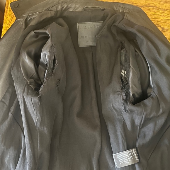 ALLSAINTS- Balfern Leather Biker Jacket- US Size 6 - Picture 12 of 15